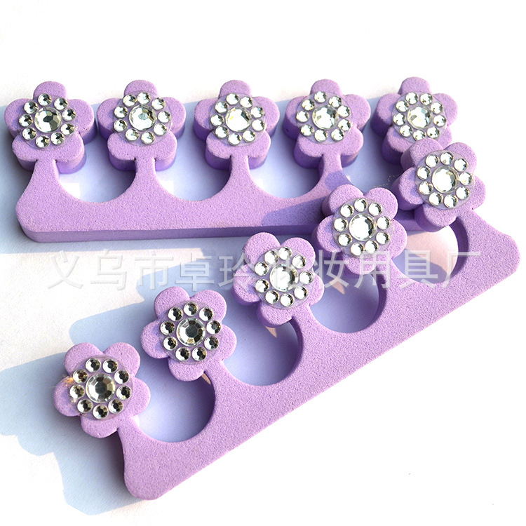 Fábrica profesional de calcomanías de taladro dedos de alta calidad eva dedos de los pies aislamiento de algodón comercio exterior hecho