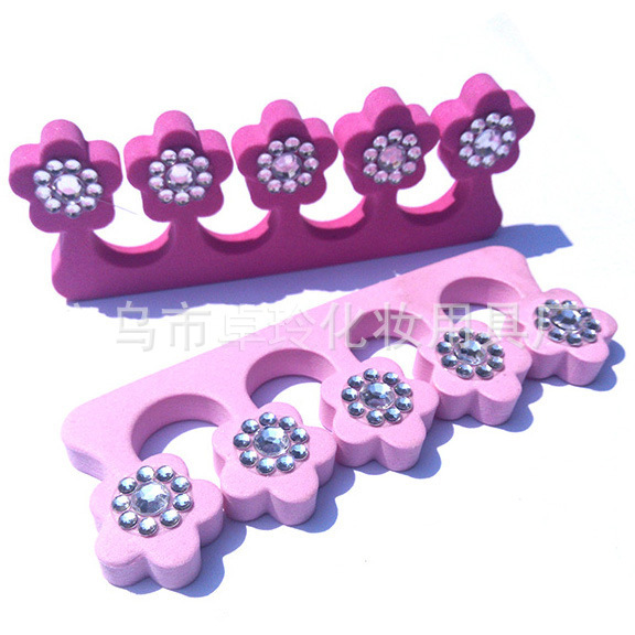 Fábrica profesional de calcomanías de taladro dedos de alta calidad eva dedos de los pies aislamiento de algodón comercio exterior hecho