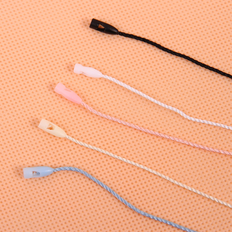 子弹头吊粒通用现货服装吊牌线塑料圆头吊绳服装辅料厂家做直销