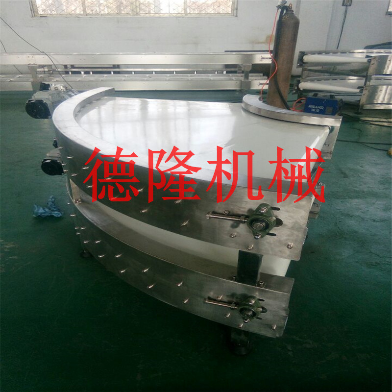 双层皮带转弯机  链板输送机 不锈钢链板 网链提升机
