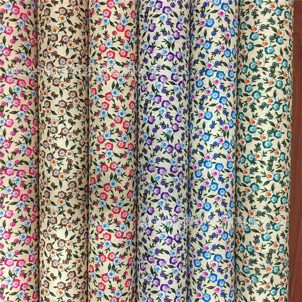 厂家直销 桃皮绒印花布 全涤印花布 磨毛布 印花口袋布 不褪色