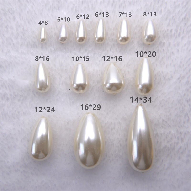 Qingdao High Brightness Beige Perforated Water Drop Type Imitation Pearl Straight Hole Water Drop diy Jewelry Accessories Garment Accessories Qingdao High Brightness Beige Perforated Water Drop Type Imitation Pearl Straight Hole Water Drop diy Jewelry Accessories Garment Accessories