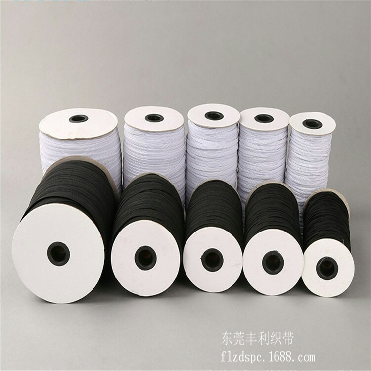 现货3mm-12mm 丝光弹力走马带 黑白弹力走马带