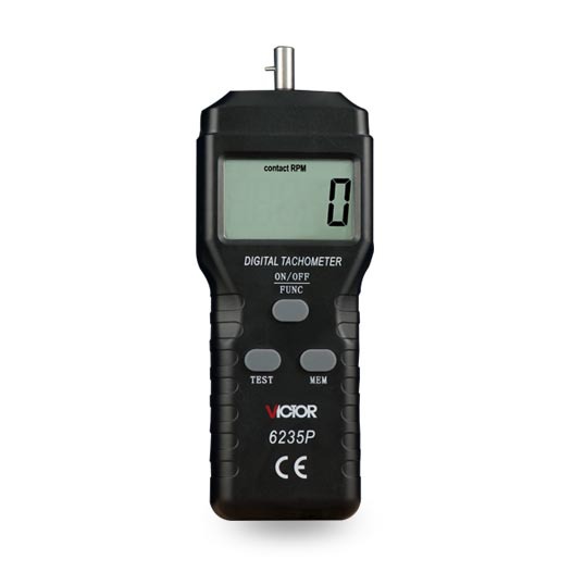 胜利接触式转速表 VC6235P测速表 测速仪 转数表 接触线速表