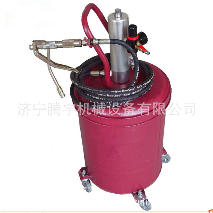 腾宇高压电动注油机60升气动高压注油机 移动式黄油加注机现货价