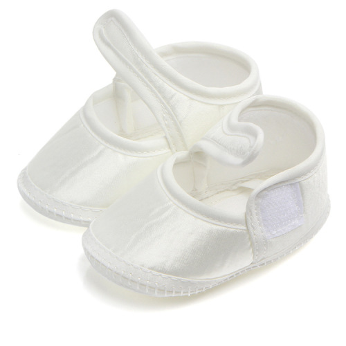 Wholesale Foreign Trade Newborn Toddler Shoes Solid Color Christening Shoes Soft-Soled Princess Shoes 0769