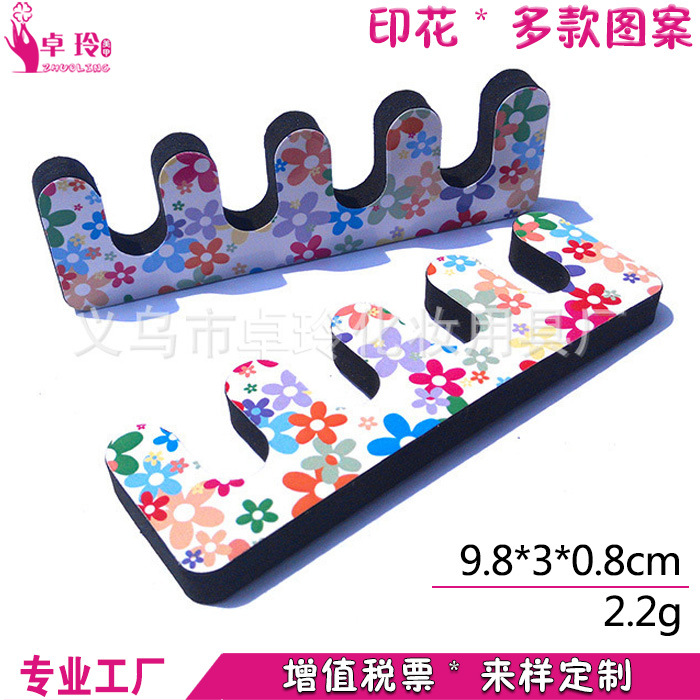 Etiqueta engomada del algodón del dedo de la impresión monocromática del dedo del pie del dedo del separador del diamante