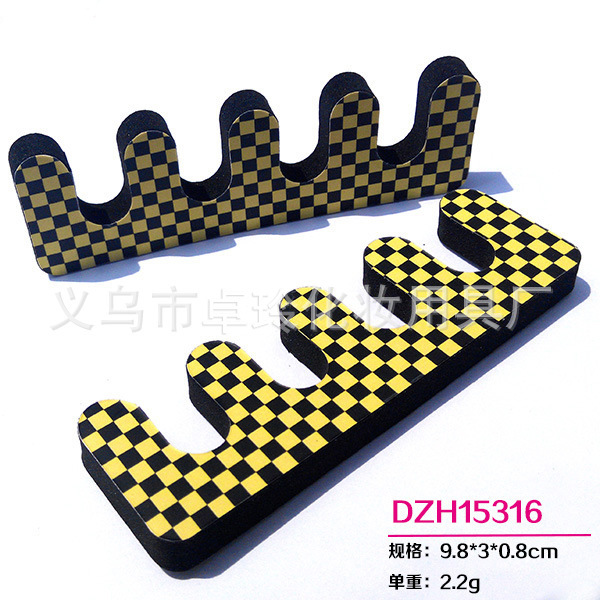 Etiqueta engomada del algodón del dedo de la impresión monocromática del dedo del pie del dedo del separador del diamante