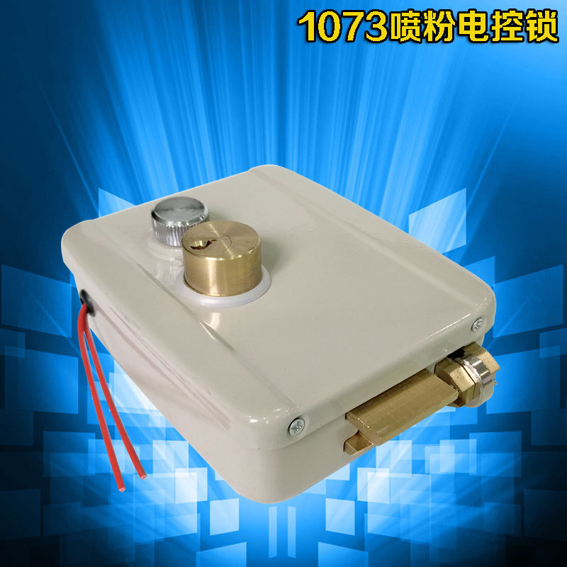 厂家批发电控锁1073喷粉双头电控锁楼宇锁门禁刷卡锁遥控智能锁