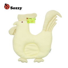 Sozzy Children's Organic Cotton Animal Shaped Orthopedic Pillow for Infants, Suitable for Both Supine and Side Sleeping