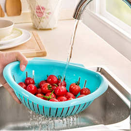 厨房三角沥水篮塑料洗菜洗水果篮子可挂水槽沥水筐剩菜剩饭过滤