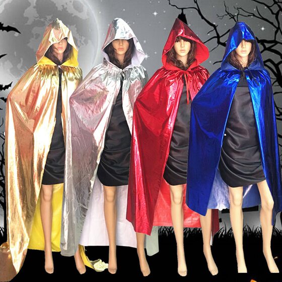 Halloween Cloak Christmas Costume Wizard Witch Vampire Death Mopping Cloak Adult Large Cloak
