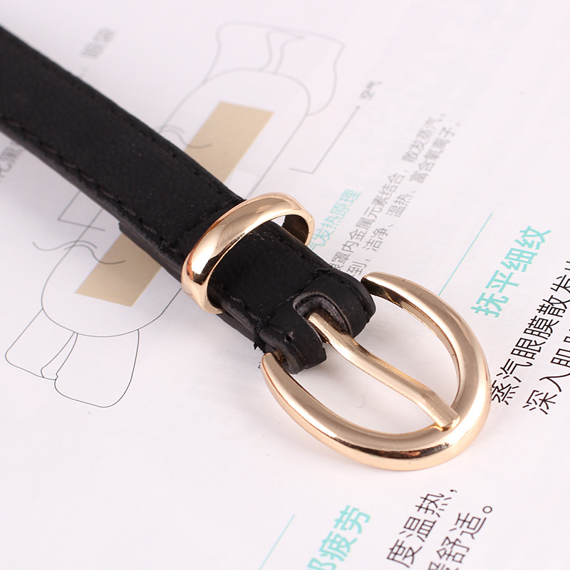 New Candy-colored Belt for Women Pu Pin Buckle Decorative Belt Korean Style Fashion Personality Versatile Thin Belt Dress Jeans Belt_voghion.com