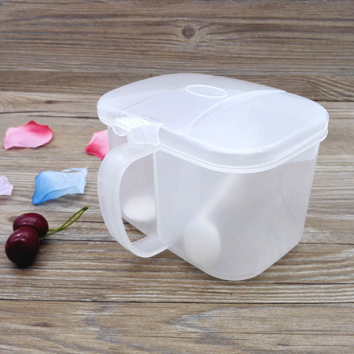 G1634 Caja de condimento esmerilado de dos rejillas de estilo europeo condimento frasco botella de salsa caja de ingredientes necesidades diarias dos yuanes Tienda al por mayor