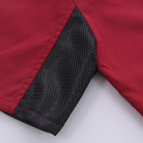 Chef work clothes spring and summer short-sleeved double-breasted breathable moisture-absorbent stand-up collar anti-fouling restaurant chef clothing manufacturer wholesale