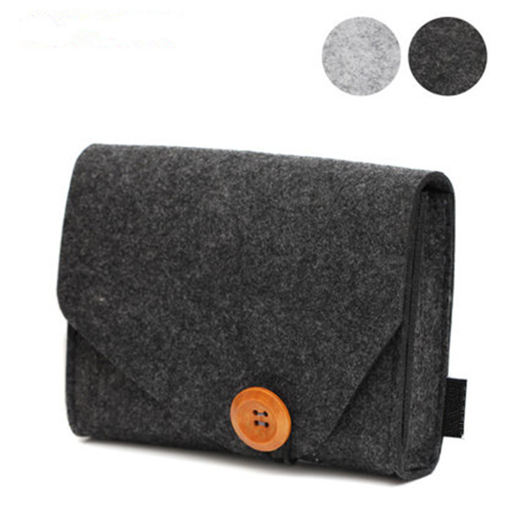 毛毡包平板电脑包收纳包眼镜袋促销礼品包毛毡电源包简约手工