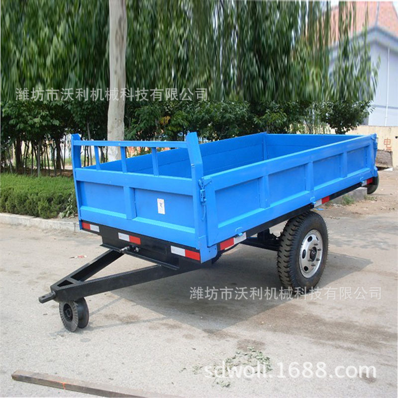 专业生产拖拉机拖车 5吨拖挂车仓储拖车 农用自卸拖车