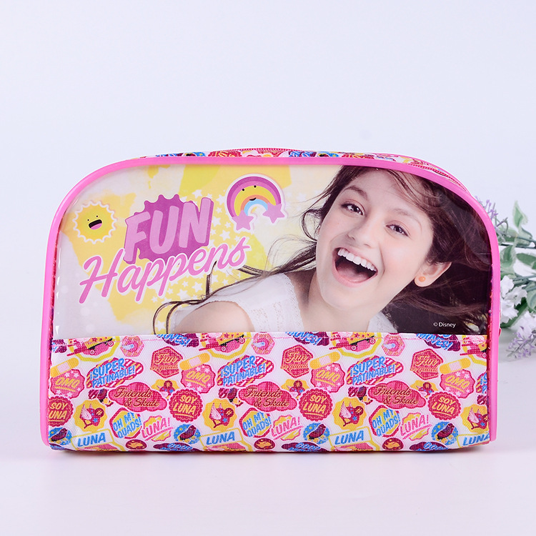 跨境pvc化妆包磨砂塑料手提包eva车缝拉链化妆包PVC化妆品收纳袋