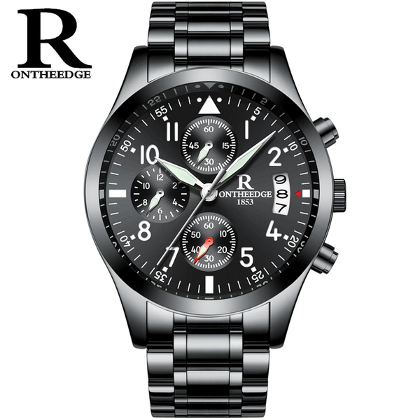028 Steel Belt High-end all black [only send exquisite gift boxes]