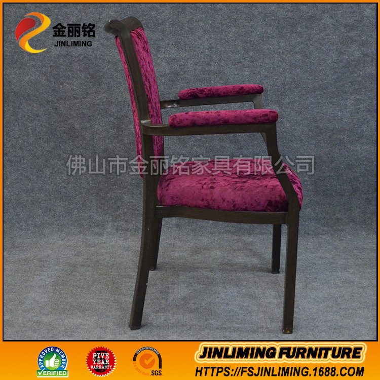Suministro directo de fábrica restaurante occidental imitación silla de madera clásica bolsa suave respaldo sillón Hotel caja silla ocio silla al por mayor