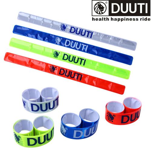 DUUTI Bicycle Silicon Steel Wristband Cycling Reflective Night Cycling Armband Pat Circle