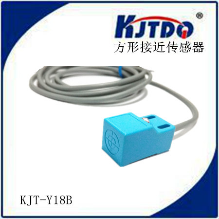 KJTDQ/凯基特 方形接近传感器Y18 NPN常开24V金属接近开关 sn04-n