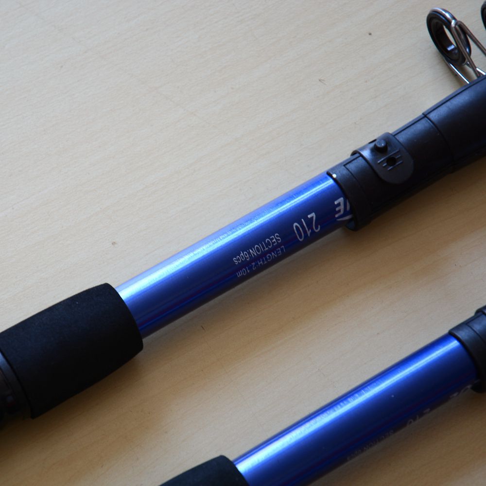 Venta al por mayor varilla de mar de fibra de vidrio traje varilla de lanzamiento 2,7 m súper duro caña de pescar fábrica de aparejos de pesca al por mayor.