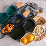 Творческая японская керамическая чаша с двумя -ручка с ручкой мороженого мороженого на столовую посуду на столовой пластинку для завтрака