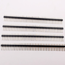 厂家直供2.54mm单排针1*40p直针2.54间距180°排针直插铜耐温ROHS