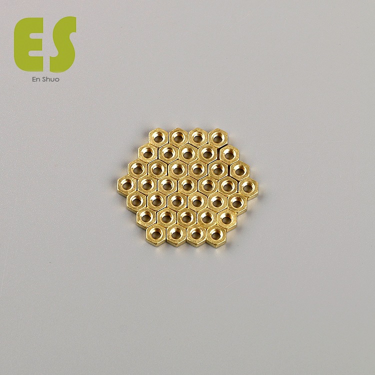 铜六角螺帽六角铜小螺母国标铜件微型六角螺母小螺帽螺丝帽眼镜