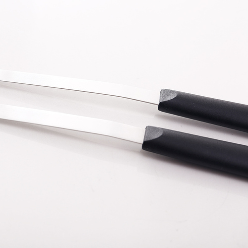 Stainless steel fine offset spatula, baking small offset spatula, cream scraper, chiffon cake demolding knife, frosting knife, jam spreader