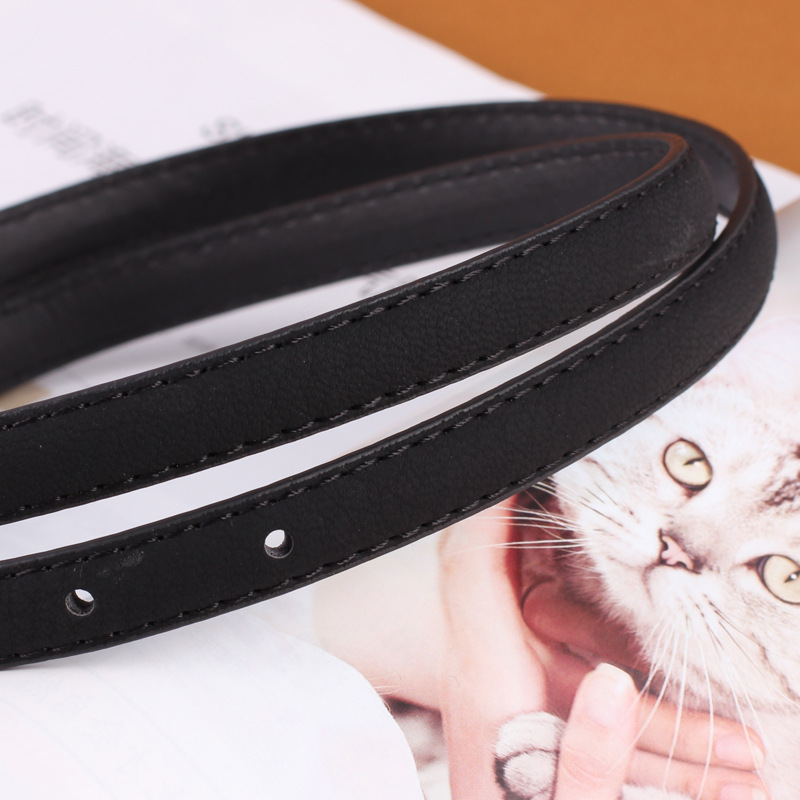 New Candy-colored Belt for Women Pu Pin Buckle Decorative Belt Korean Style Fashion Personality Versatile Thin Belt Dress Jeans Belt_voghion.com