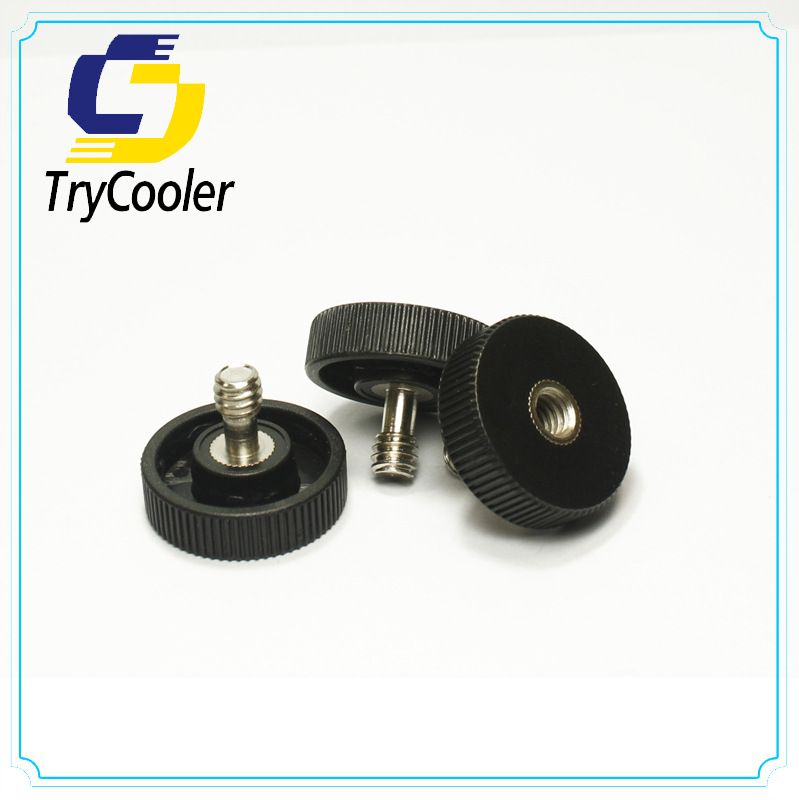 26mm圆头直纹滚花不锈钢1/4半牙英制相机螺丝 胶头手拧螺丝 现货