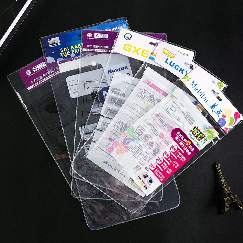 电器排插袋 PVC透明钮扣塑料袋 手机壳包装袋 防水胶袋批发