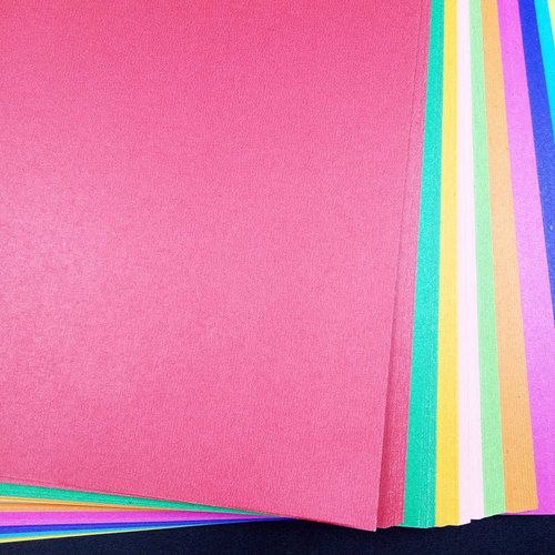 Wholesale 4K100 sheets of thickened color cardboard classroom paper-cutting about 200g drawing paper children's diy origami color cardboard