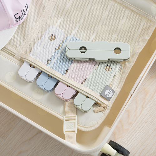 Nordic style portable travel folding clothes hanger, outdoor travel multifunctional magic clothes drying hanger, anti-slip clothes hanger 50g