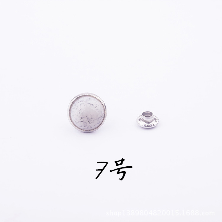 DIY accesorios de joyería de cuero imitación turquesa remache pulsera joyería accesorios remache cinturón accesorios remache 8mm