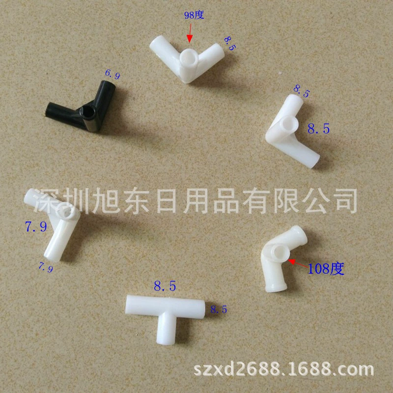 Трехходовой пластиковый соединитель для коробок для еды на вынос, аксессуары для москитных сеток, Т-образный соединитель, внутренний диаметр 6,0, 7,0, 7,9, 8,5 мм