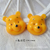 B.Duck, children's hair accessory, cartoon hair rope, resin with accessories, Winnie the Pooh, handmade