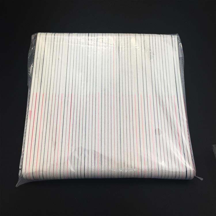 Rosa Blanco Gris 3-lado de pulido tira de pulido superficie de uñas pulido abrillantador cabeza redonda paño recto tira de pulido ventas directas de la fábrica