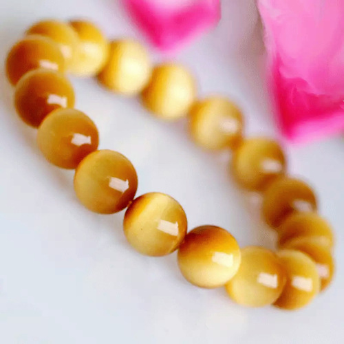 Natural Gold Tiger Eye Bracelet Wholesale, South African Golden Tiger Eye Bracelet, Cat Eye Eyeliner Good Accessory Wholesale