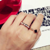 Classic universal ring stainless steel, fashionable accessory, Korean style, wholesale