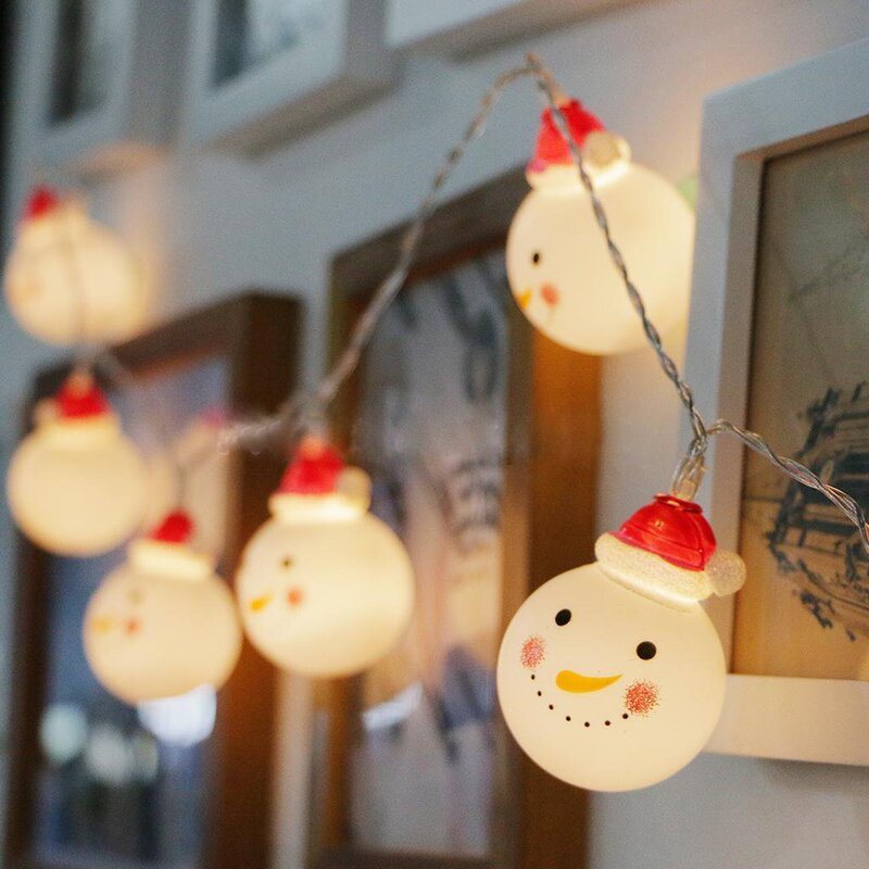 New Christmas Snowman Holiday Party Decoration Star Lights 20 Battery Box Christmas Snowman LED String Lights New Christmas Snowman Holiday Party Decoration Star Lights 20 Battery Box Christmas Snowman LED String Lights
