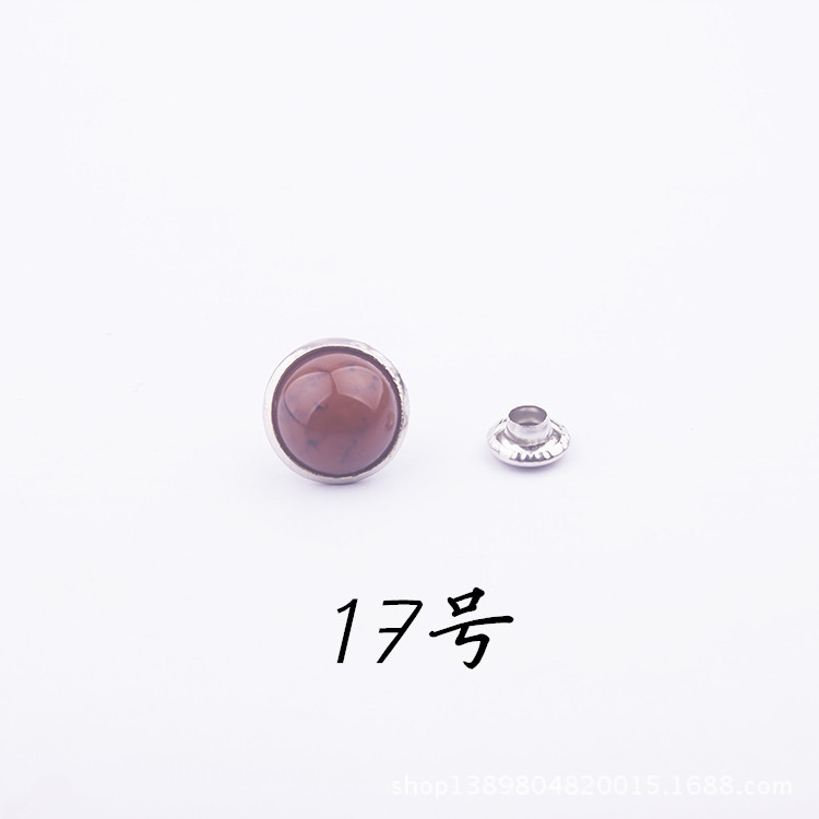 DIY accesorios de joyería de cuero imitación turquesa remache pulsera joyería accesorios remache cinturón accesorios remache 8mm