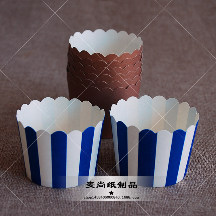 Taza de exportación de comercio exterior taza de papel de pastel Qi Feng soporte de papel Medio A prueba de aceite taza de papel de alta temperatura para hornear taza de máquina de alta temperatura