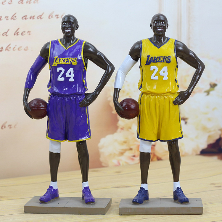 Creative resin decoration Basketball NBA star Kobe No. 24 same large standing gift for boys 326