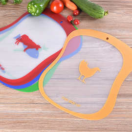 批量制做半透明双磨砂PP分类切菜板塑料薄片PP切菜板餐具垫板