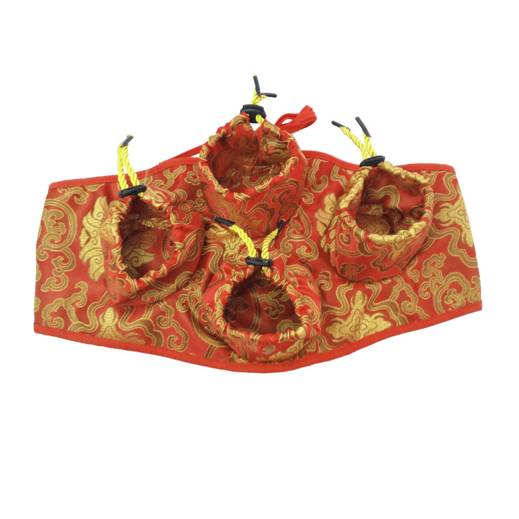 艾灸盒随身灸 四联腰腹部膝腿部绸缎艾灸布套温灸服艾柱家用保健