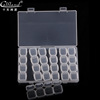 卡芙澜黛 Small accessory for manicure, plastic storage system, storage box, 28 cells