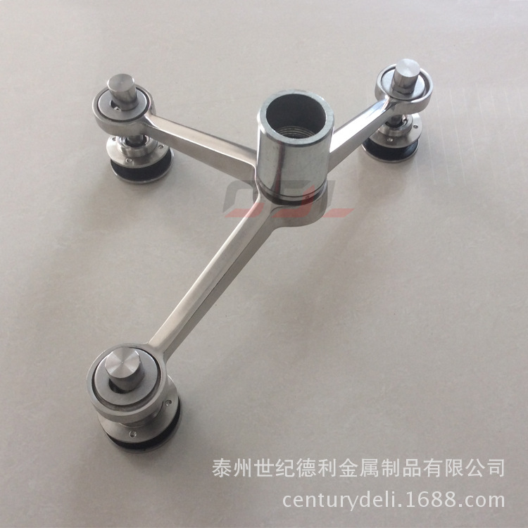 304驳接爪厂家批发幕墙配件雨棚配件点式220型三爪玻璃爪